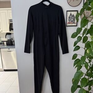 Old Navy Black Long Sleeve Jumpsuit